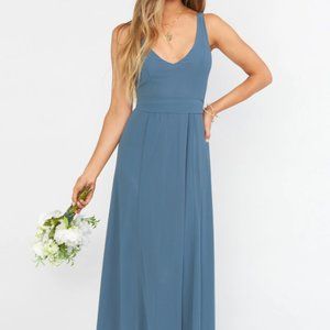 Show Me Your Mumu - Slate Blue bridesmaids dress